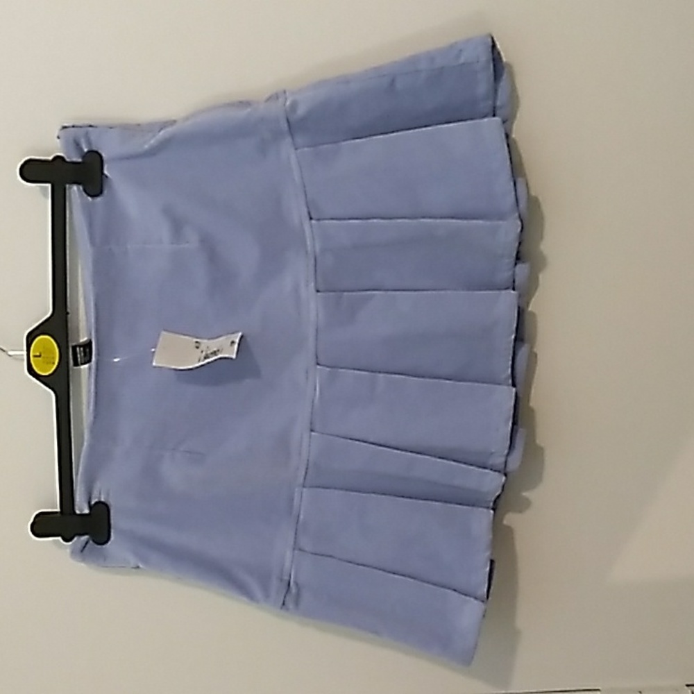 NWT Forever 21 corduroy blue pleated skirt